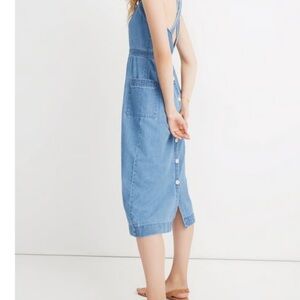 madewell denim apron dress